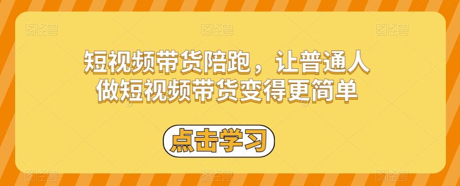 短视频带货陪跑，让普通人做短视频带货变得更简单-木白网创
