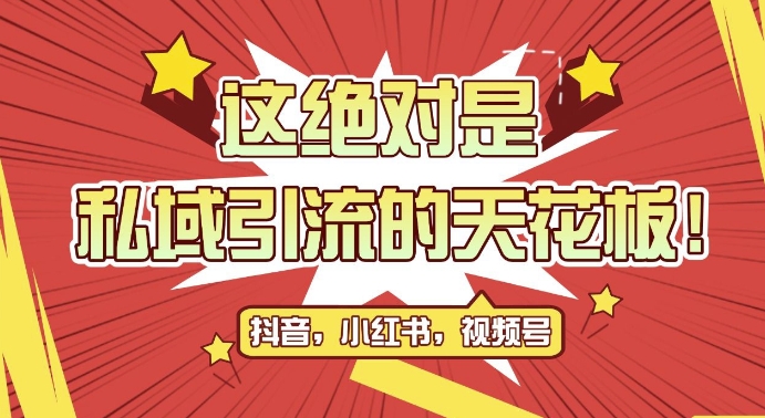最新首发全平台引流玩法，公域引流私域玩法，轻松获客500+，附引流脚本，克隆截流自热玩法【揭秘】-木白网创
