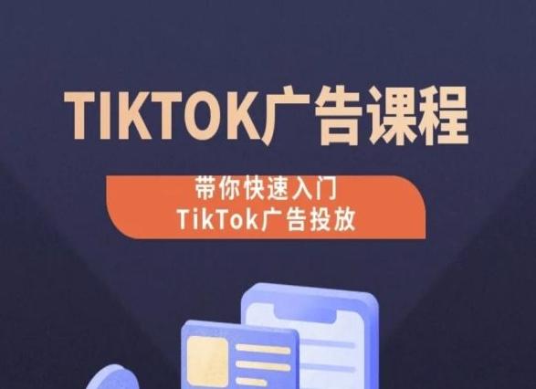 TikTok广告投放课程，从0-1实操课，带你快速入门TikTok广告投放-木白网创