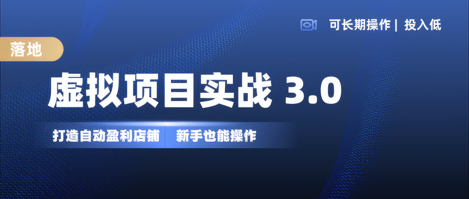 虚拟项目实操落地 3.0,新手轻松上手，单品月入1W+-木白网创