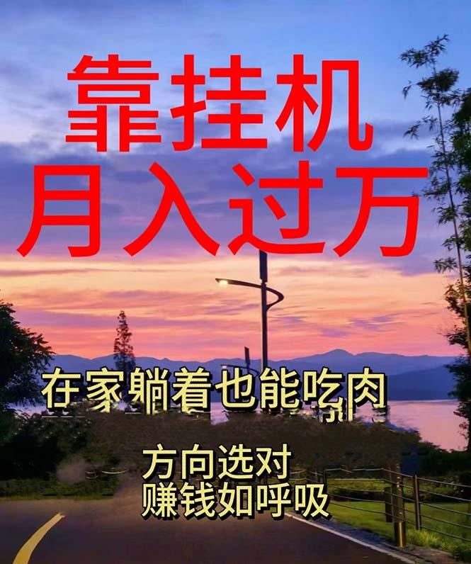 靠挂机，日入1000+，躺着也能吃肉，电脑手机都可挂-木白网创