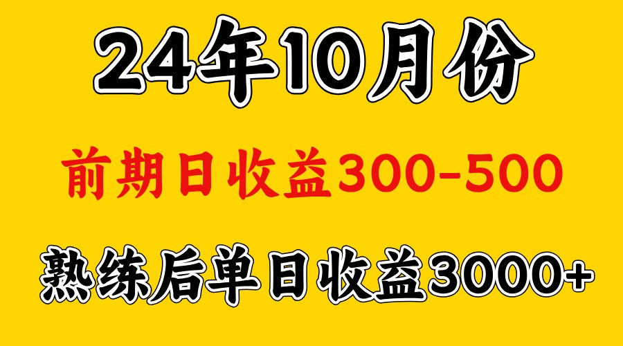 高手是怎么赚钱的.前期日收益500+熟练后日收益3000左右-木白网创