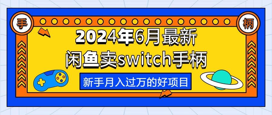 2024年6月最新闲鱼卖switch游戏手柄，新手月入过万的第一个好项目-木白网创