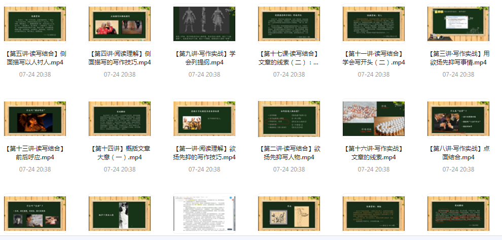 阅读理解及写作技法-木白网创