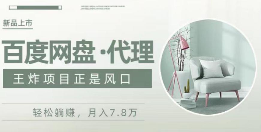 度盘代理，月入7w保姆级全方位教程-木白网创