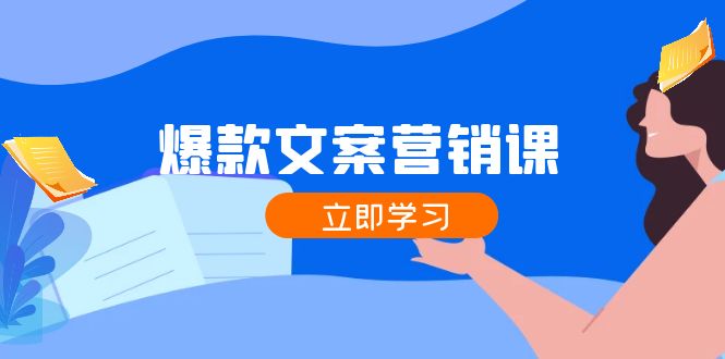 爆款文案营销课：公域转私域，涨粉成交一网打尽，各行业人士必备-木白网创
