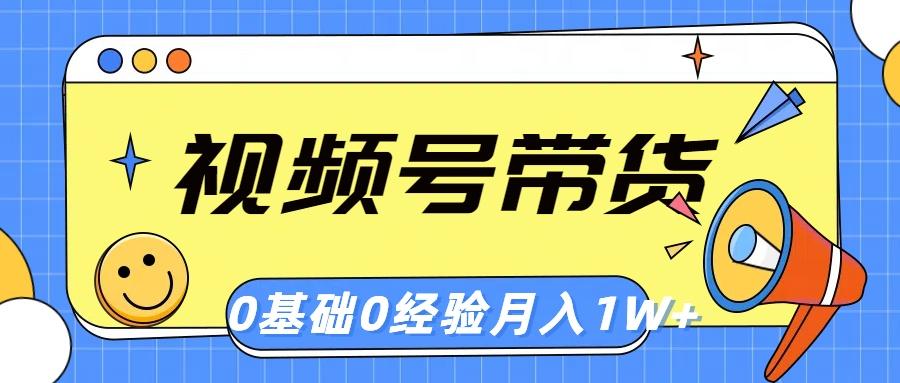 视频号轻创业带货，零基础，零经验，月入1w+-木白网创