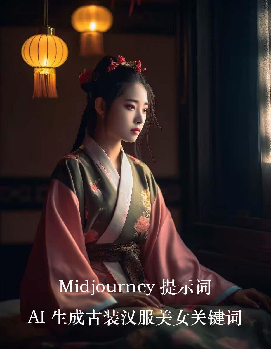 Midjourney关键词-AI生成中国风古装汉服美女人像提示关键词-木白网创
