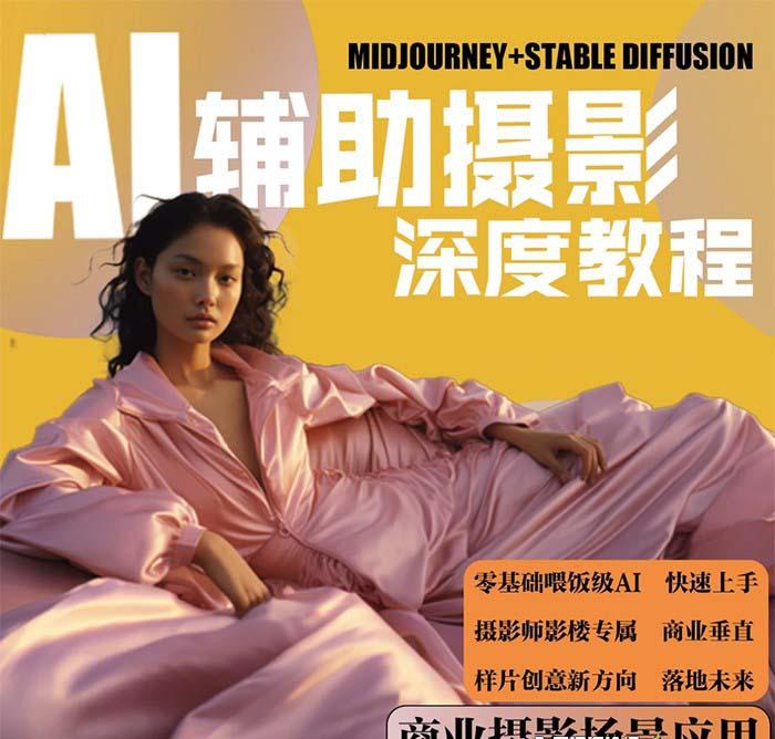 (8727期)2024年AI辅助摄影人工智能商业应用摄影课程(37节课)-木白网创
