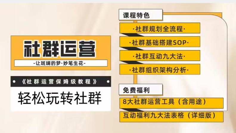 【社群运营】保姆式教程：九大互动法，八款社群运营工具助你轻松玩转社群【揭秘】-木白网创