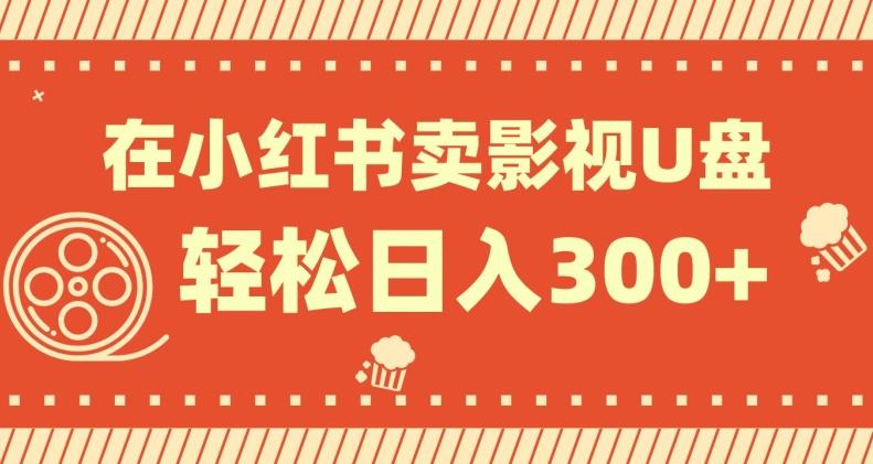在小红书上卖影视U盘，轻松日入300+，操作简单，小白可轻松上手-木白网创