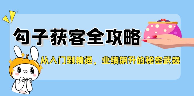 从入门到精通，勾子获客全攻略，业绩飙升的秘密武器-木白网创