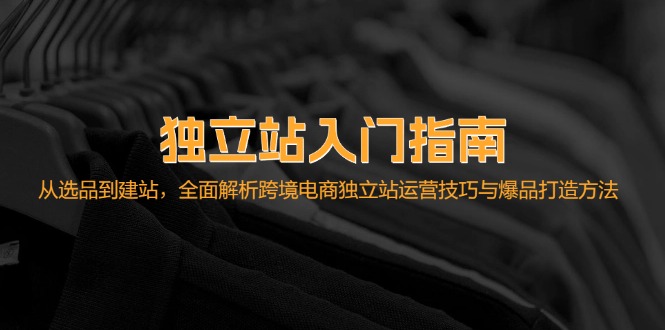 独立站入门指南：从选品到建站，全面解析跨境电商独立站运营技巧与爆品…-木白网创