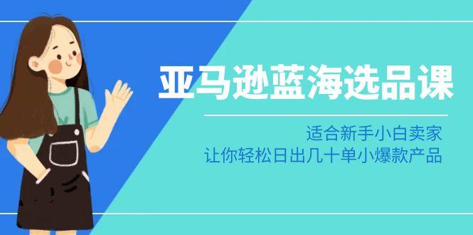 亚马逊-蓝海选品课：适合新手小白卖家，让你轻松日出几十单小爆款产品-木白网创