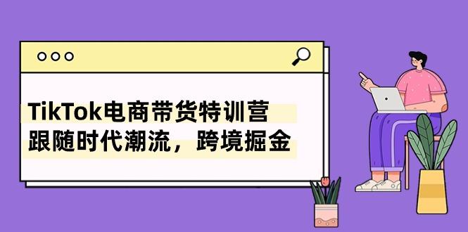 TikTok电商带货特训营，跟随时代潮流，跨境掘金(8节课-木白网创