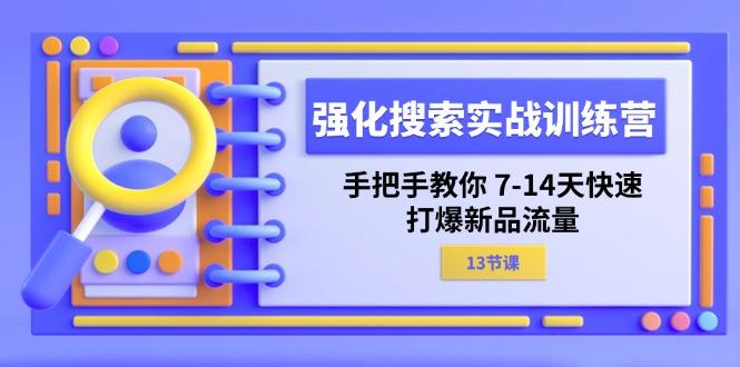 强化 搜索实战训练营，手把手教你 7-14天快速-打爆新品流量(13节课-木白网创