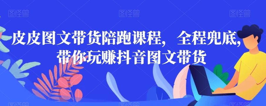 皮皮图文带货陪跑课程，全程兜底，带你玩赚抖音图文带货-木白网创