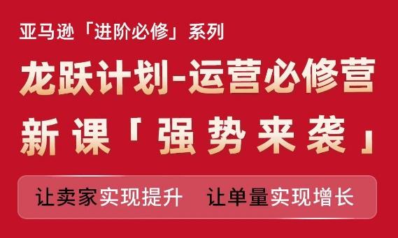 亚马逊进阶必修系列，龙跃计划-运营必修营新课，让卖家实现提升 让单量实现增长-木白网创