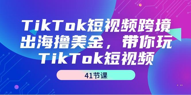 TikTok短视频跨境出海撸美金，带你玩TikTok短视频(41节课)-木白网创