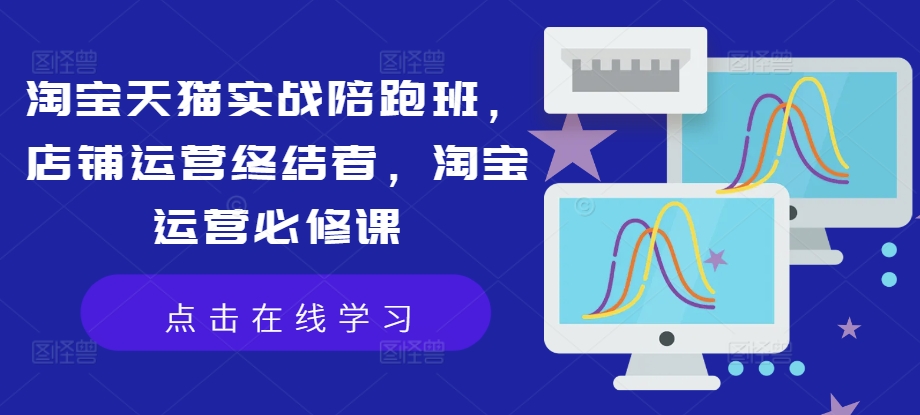 淘宝天猫实战陪跑班，店铺运营终结者，淘宝运营必修课-木白网创