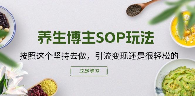养生博主SOP玩法，按照这个坚持去做，引流变现还是很轻松的-木白网创