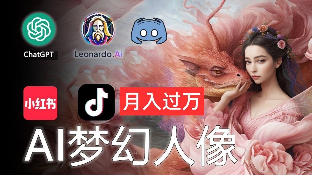 AI摄影梦幻人像：零基础也能月入过万的秘密-木白网创
