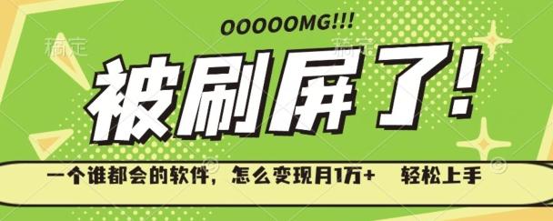 一个谁都会的软件，怎么变现月1万+轻松上手-木白网创