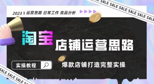 2023淘宝店铺运营全攻略：竞品分析，打造爆款店铺完整实操（附运营思维素材）-木白网创