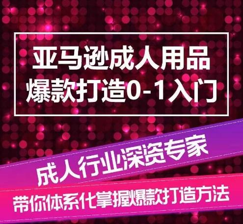 亚马逊成人用品爆款打造0-1入门，系统化讲解亚马逊成人用品爆款打造的流程-木白网创