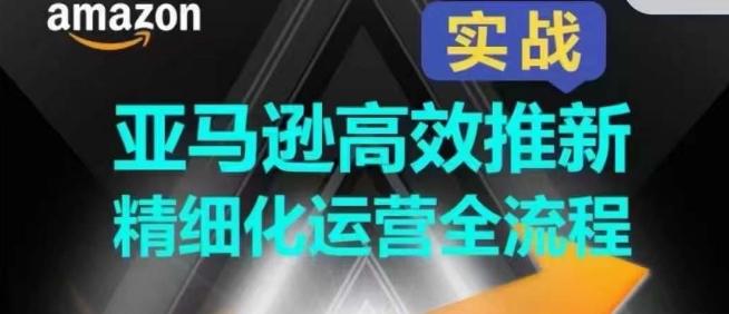 亚马逊高效推新精细化运营全流程，全方位、快速拉升产品排名和销量!-木白网创