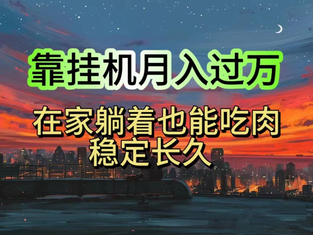 挂机项目日入1000+，躺着也能吃肉，适合宝爸宝妈学生党工作室，电脑手…-木白网创