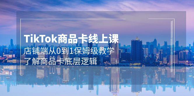 (9843期)Tk商品卡线上课，店铺端从0到1保姆级教学，了解商品卡底层逻辑(20节)-木白网创