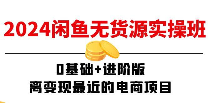 2024闲鱼-无货源实操班：0基础+进阶版，离变现最近的电商项目(15节-木白网创