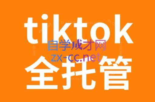 TikTok跨境电商全托管运营模式精品课-木白网创