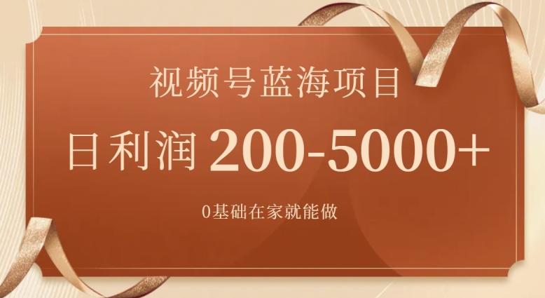 外边收费699视频号项目，最新玩法，简单好操作，一人可做，日四位数-木白网创