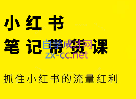 张宾·小红书笔记带货课(更新9月)-木白网创