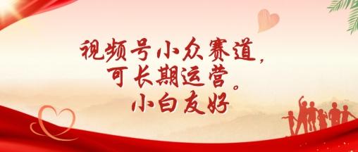 视频号小众赛道，可长期运营，小白友好【揭秘】-木白网创