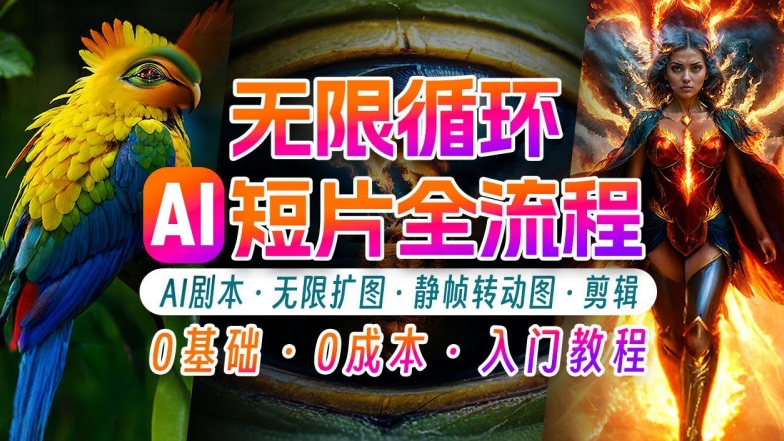 AI剪辑无限循环画面：新手轻松月入上万的秘技【揭秘】-木白网创