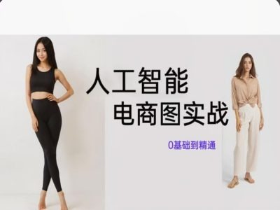 人工智能SD电商图实战，ai绘图0基础到精通-木白网创