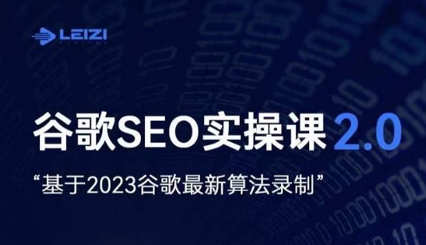 雷子·谷歌SEO 2.0实战课，独立站询盘自由必备，基于2023谷歌最新算法录制-木白网创