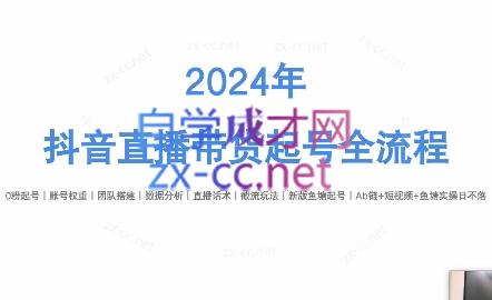 六六老师·2024年抖音直播带货起号全攻略-木白网创