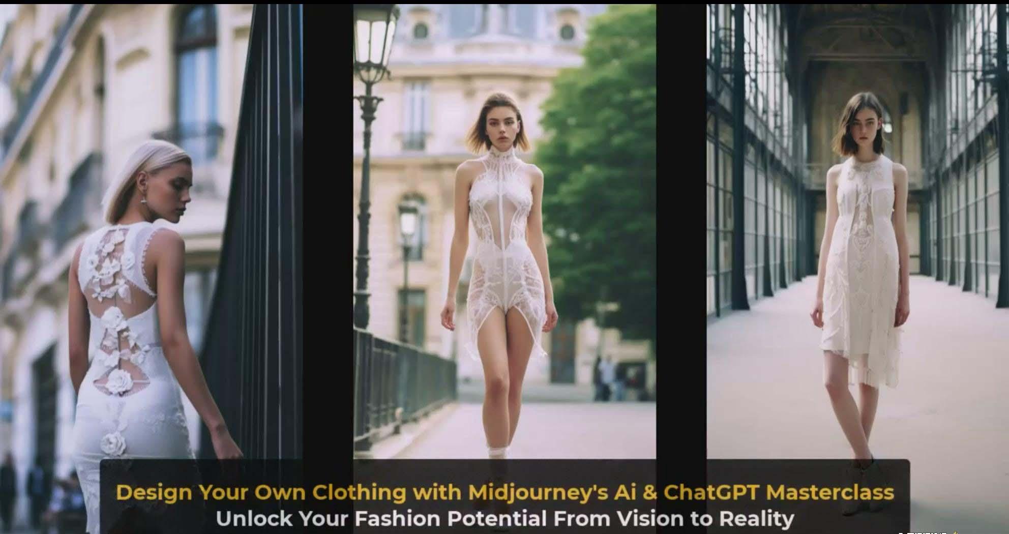 图片[4]-利用 Midjourneys Ai 人工智能设计自己的服装AI大师班-10节课-中英字幕-木白网创
