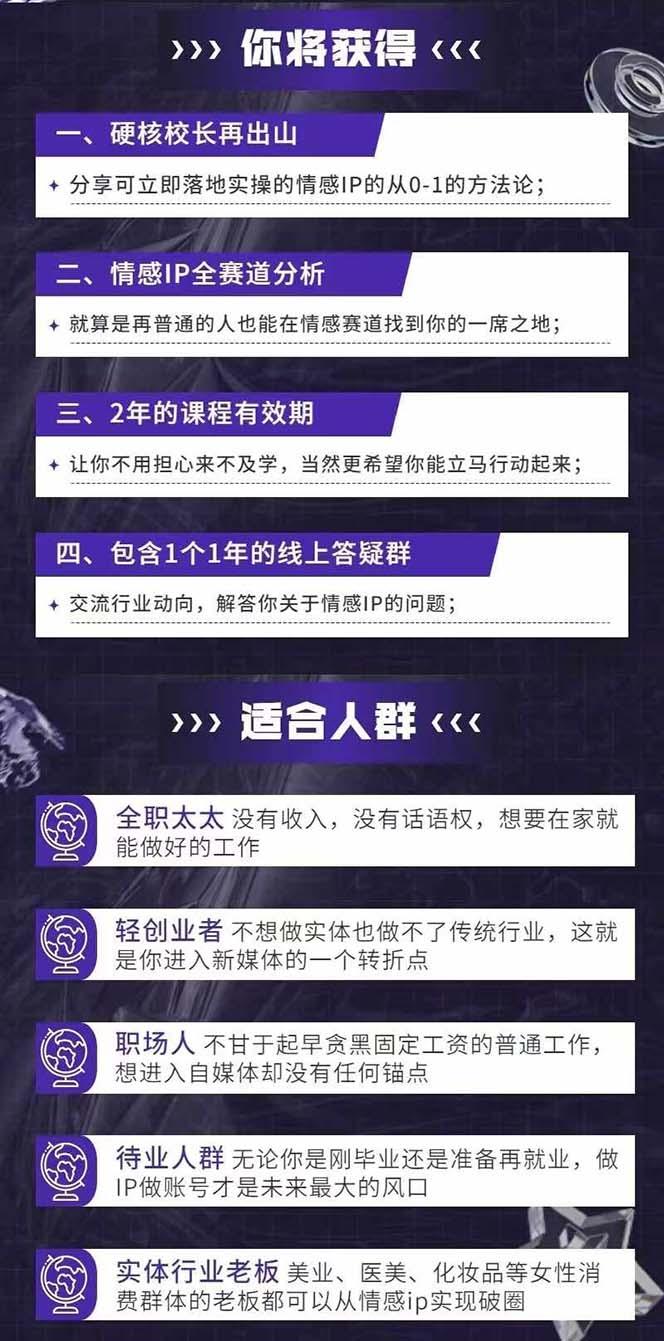图片[1]-情感直播IP短视频全通大课，普通人的IP之路从情感赛道开始(18节-木白网创