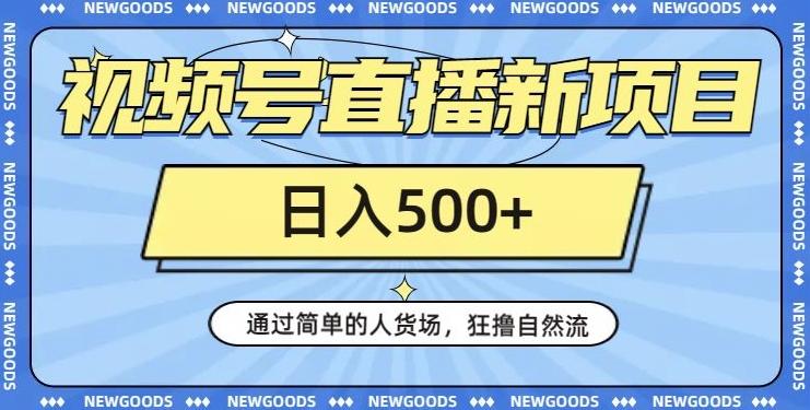 视频号直播新项目，通过简单的人货场，狂撸自然流，日入500+【260G资料】-木白网创
