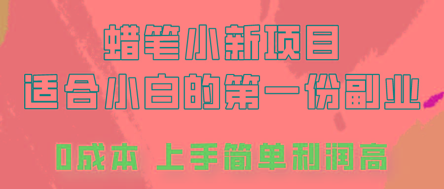 蜡笔小新项目拆解，0投入，0成本，小白一个月也能多赚3000+-木白网创