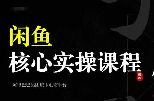 2024闲鱼核心实操课程，从养号、选品、发布、销售，教你做一个出单的闲鱼号-木白网创