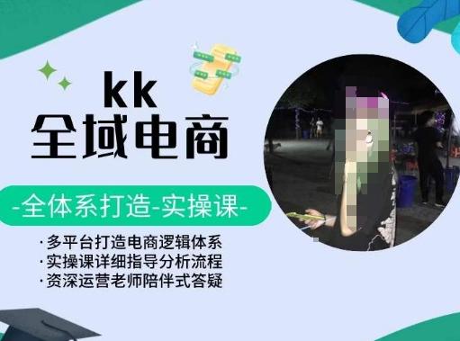KK全域电商，全体系打造实操课，多平台打造电商逻辑体系-木白网创
