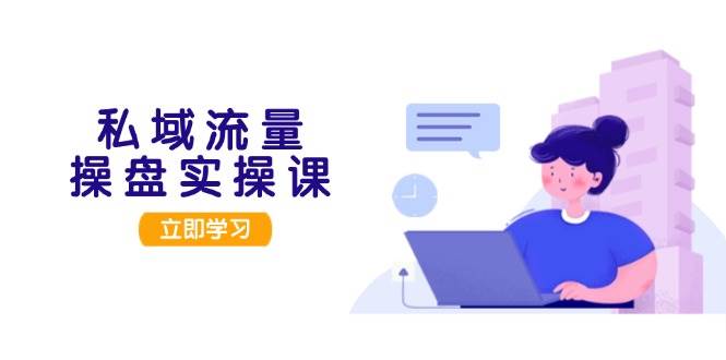 私域流量操盘实操课，从用户调研到成交变现，打造可落地的私域引流策略-木白网创