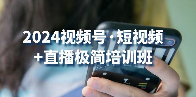2024视频号·短视频+直播极简培训班：抓住视频号风口，流量红利-木白网创