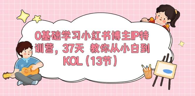 0基础学习小红书博主IP特训营，37天 教你从小白到KOL(13节-木白网创